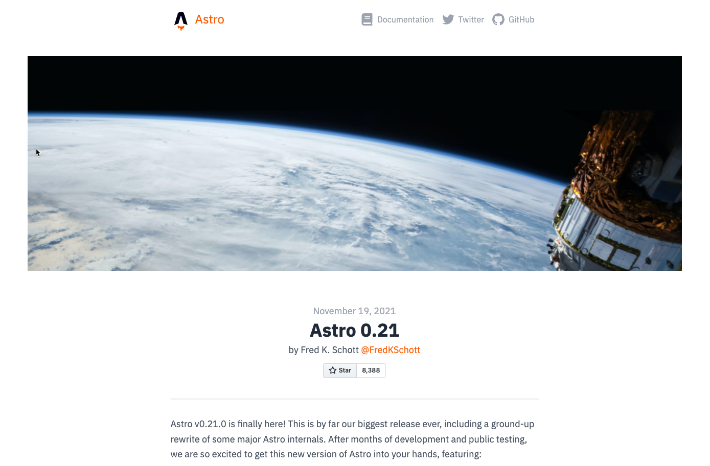 Astro 2.1