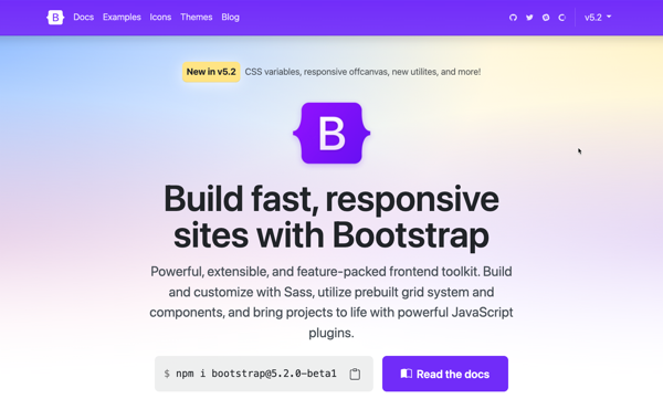 What's New in Bootstrap 5.2 image