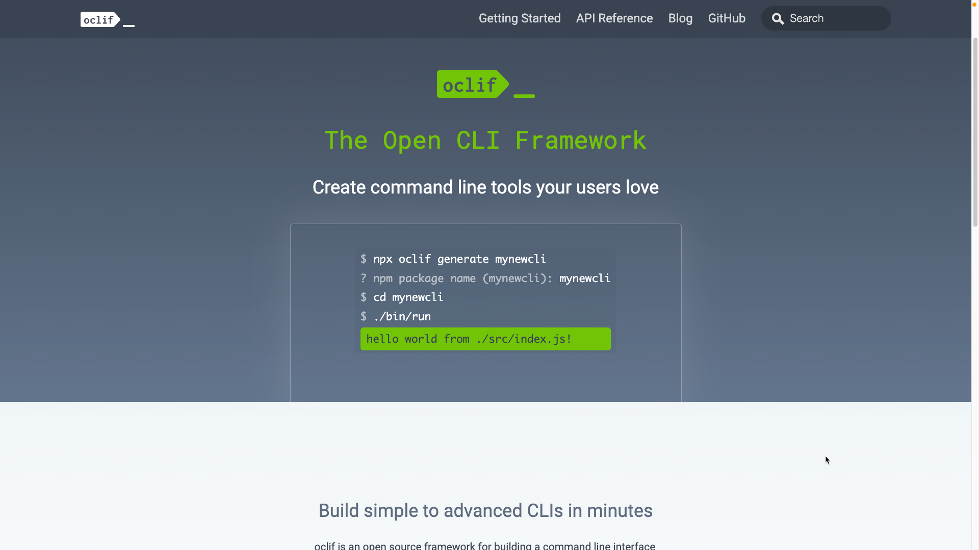 OCLIF CLI Framework image