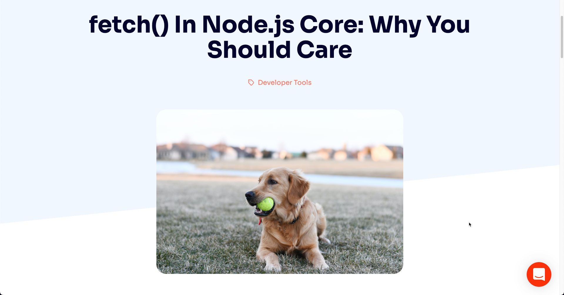 Fetch in node Core